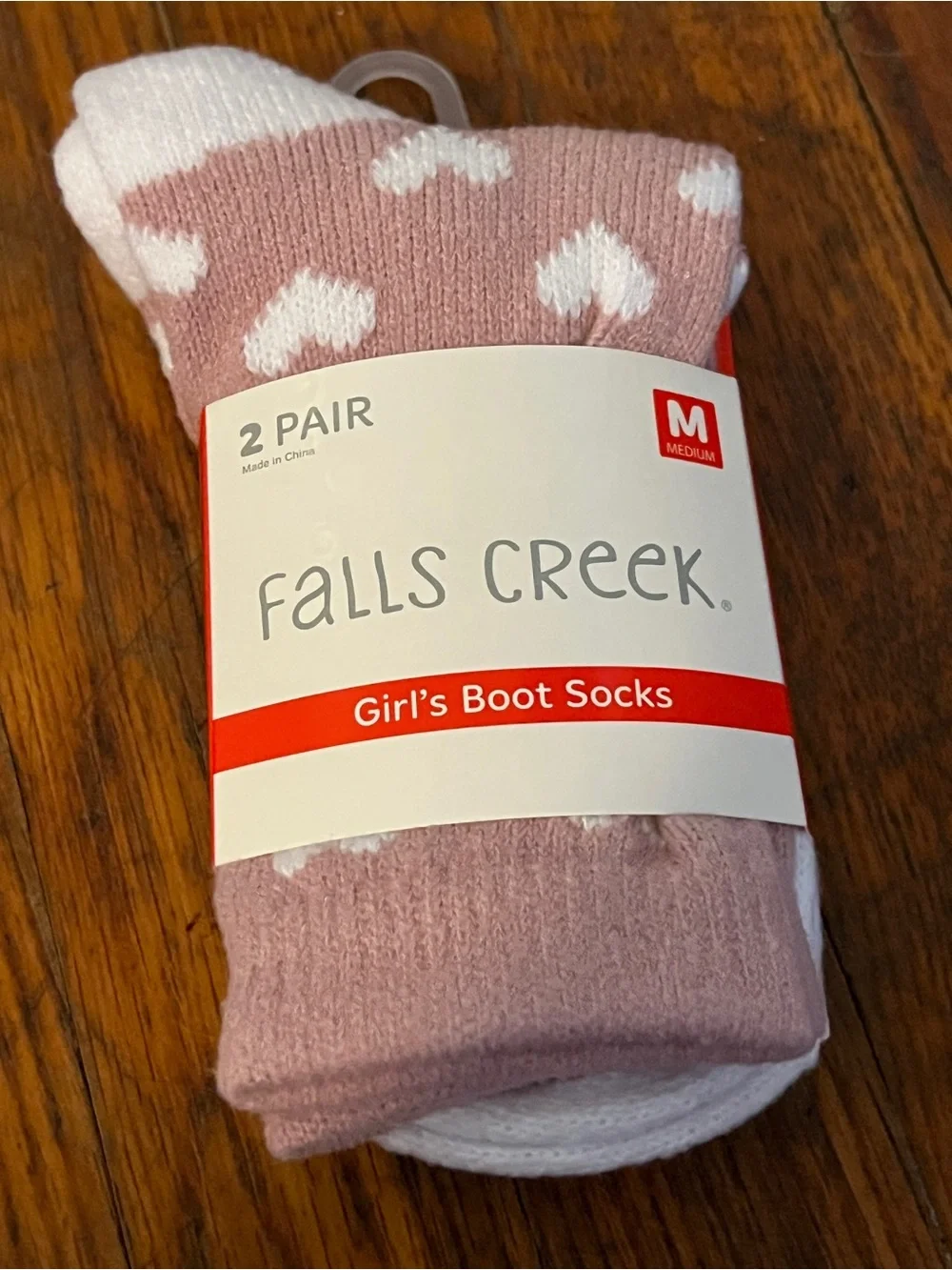Falls Creek 6 Pairs Girls Boot Socks Size Medium New